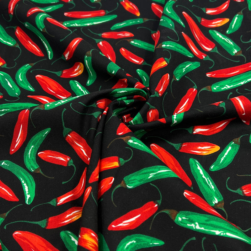 Chilli Peppers by Fit to Print Inc. | 100% Cotton Quilting Fabric