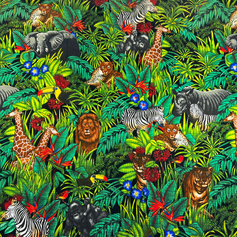 Waiting Animals by C.S. Shamash & Sons Inc. | 100% Cotton Quilting Fabric