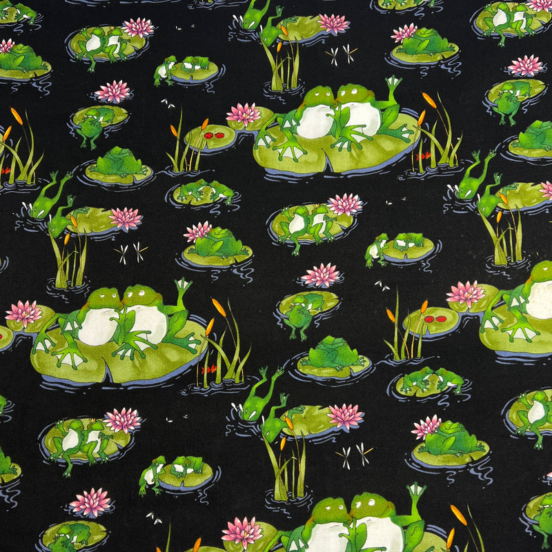 Frogs in Love by Phillip de Leon for Alexander Henry Fabrics | 100% Cotton Quilting Fabric