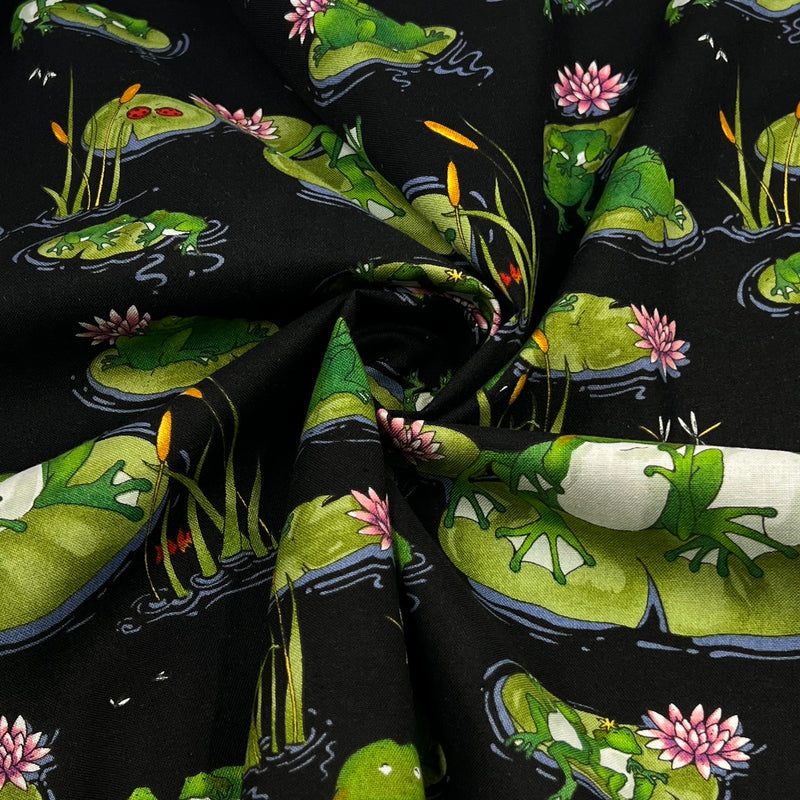Frogs in Love by Phillip de Leon for Alexander Henry Fabrics | 100% Cotton Quilting Fabric