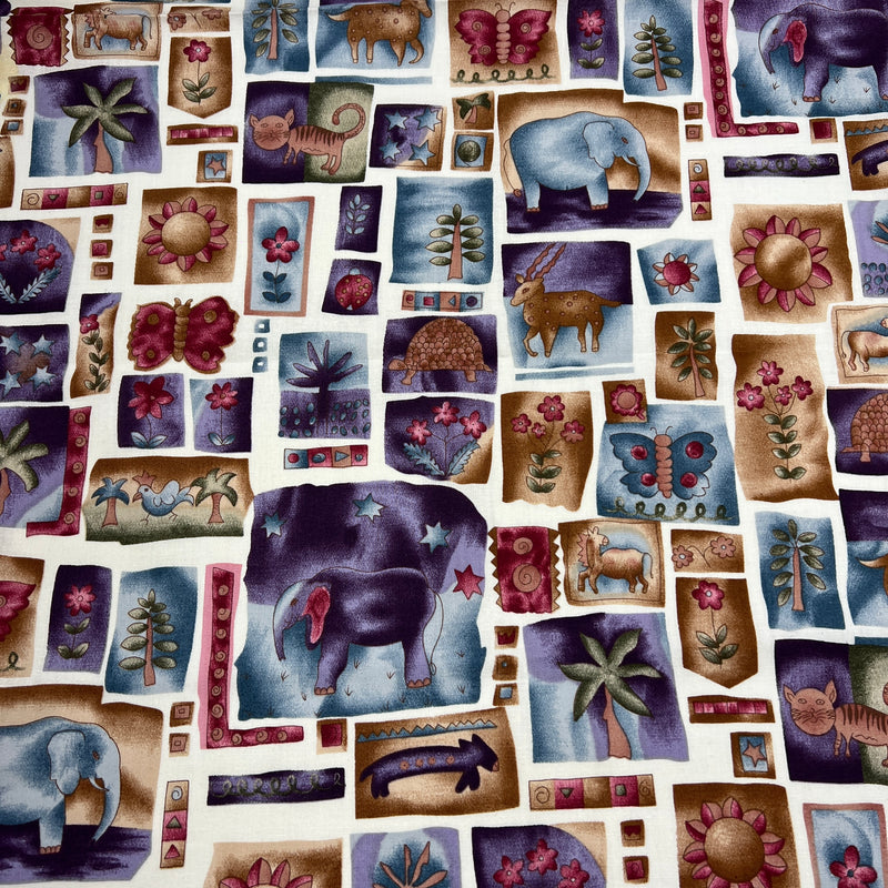 Vintage Zoo by Hi Fashion Fabrics | 100% Cotton Quilting Fabric