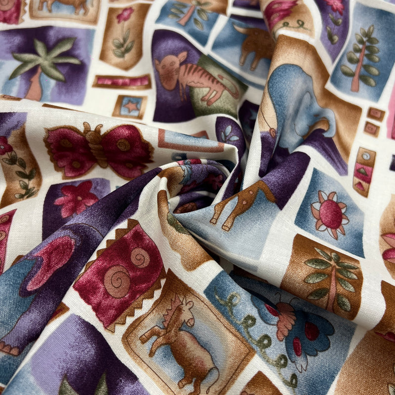 Vintage Zoo by Hi Fashion Fabrics | 100% Cotton Quilting Fabric