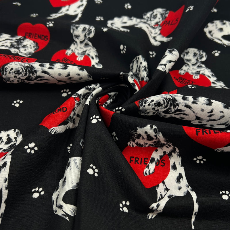 Friends, Pals & Best Buddies by Hi Fashion Fabrics | 100% Cotton Quilting Fabric