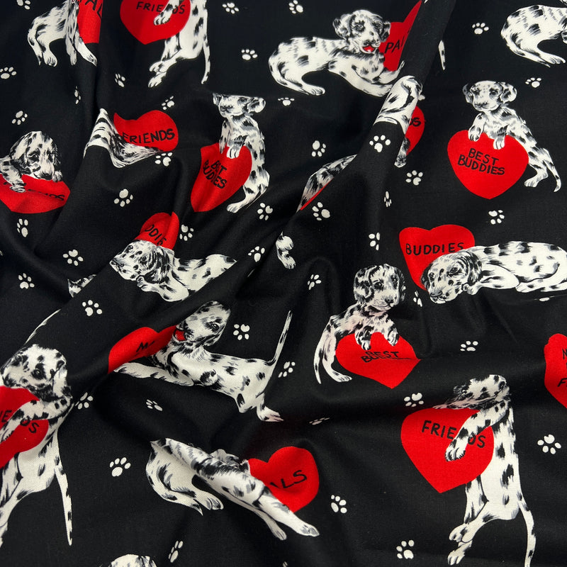 Friends, Pals & Best Buddies by Hi Fashion Fabrics | 100% Cotton Quilting Fabric