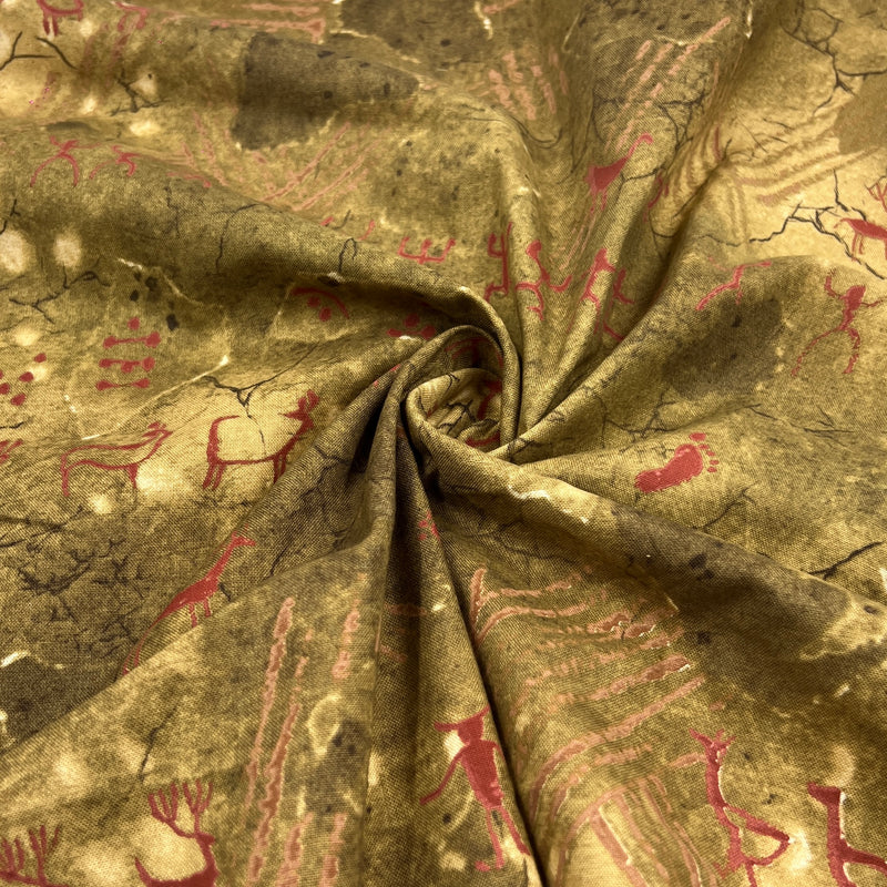 Cave Art by Alexander Henry Fabrics | 100% Cotton Quilting Fabric