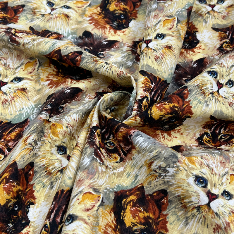 Mini Feline by Alexander Henry Fabrics | 100% Cotton Quilting Fabric