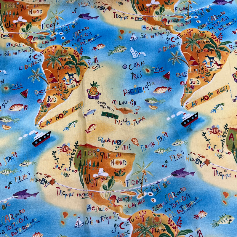 Cape Horn Blues by Phillip de Leon | 100% Cotton Quilting Fabric