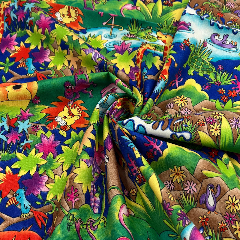 Whacky Safari by Timeless Treasures | 100% Cotton Quilting Fabric