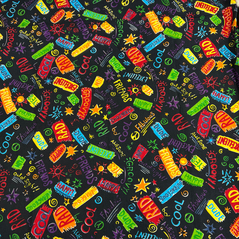 Rainbow Rascals on Black by Hoffman International Fabrics | 100% Cotton Quilting Fabric