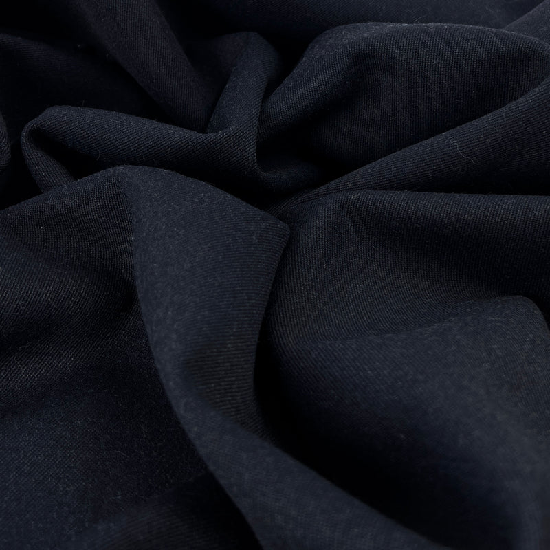 Cotton Blend Twill Woven Suiting - Dark Navy | SKU 7969 #S102