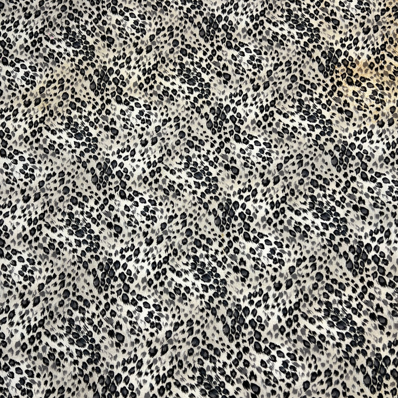 Grey Leopard by Timeless Treasures | 100% Cotton Quilting Fabric