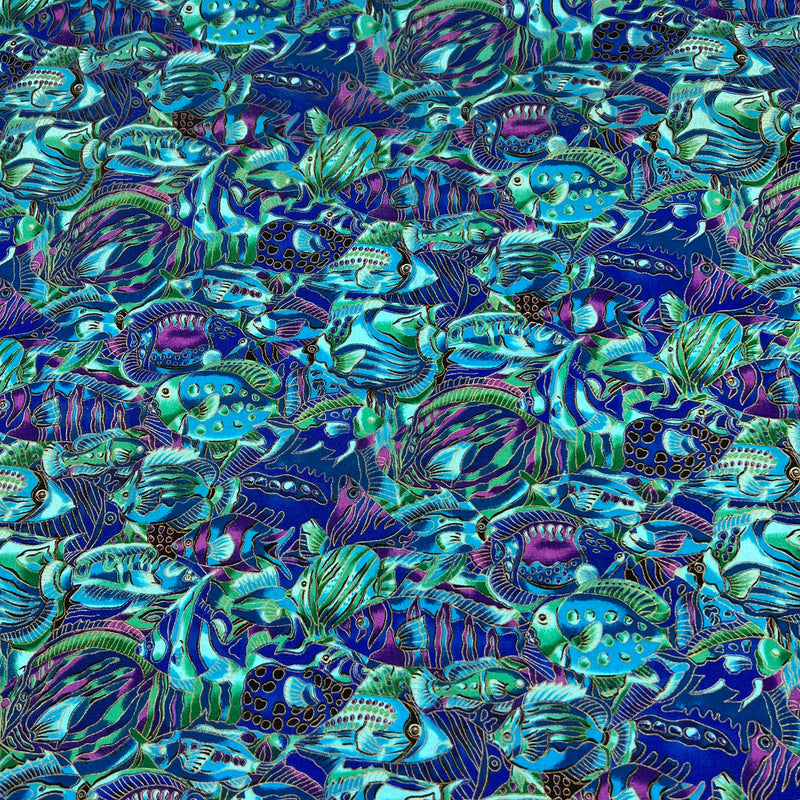 Paradise Reef by Hoffman International Fabrics | 100% Cotton Quilting Fabric