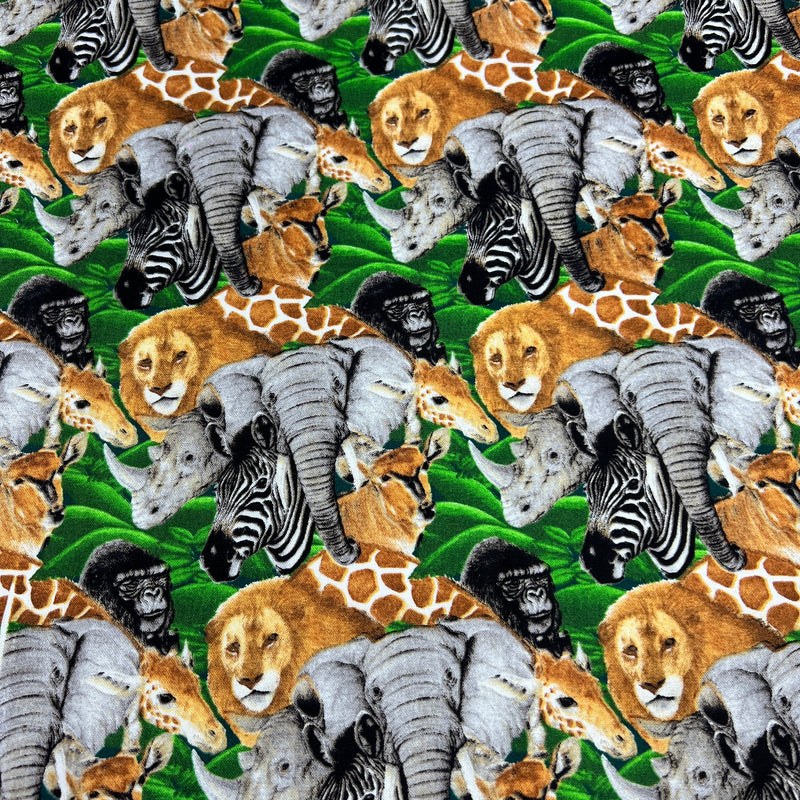 Jungle Animals by Hoffman International Fabrics | 100% Cotton Quilting Fabric