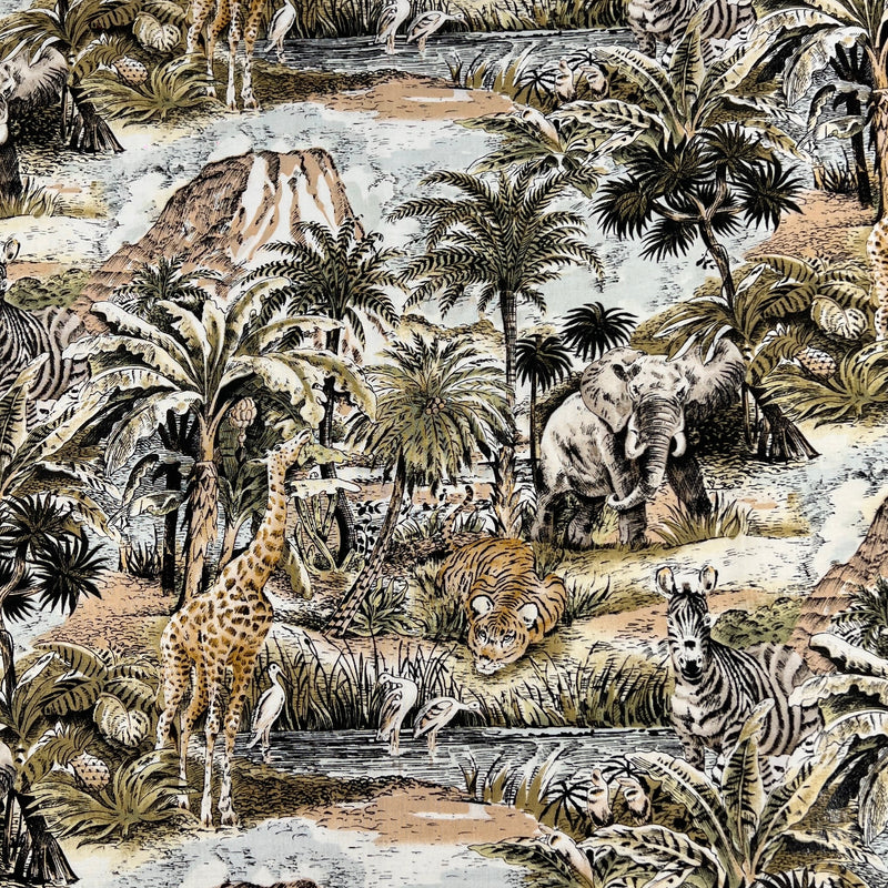 Jungle by Hi Fashion Fabrics Inc. | 100% Cotton Quilting Fabric