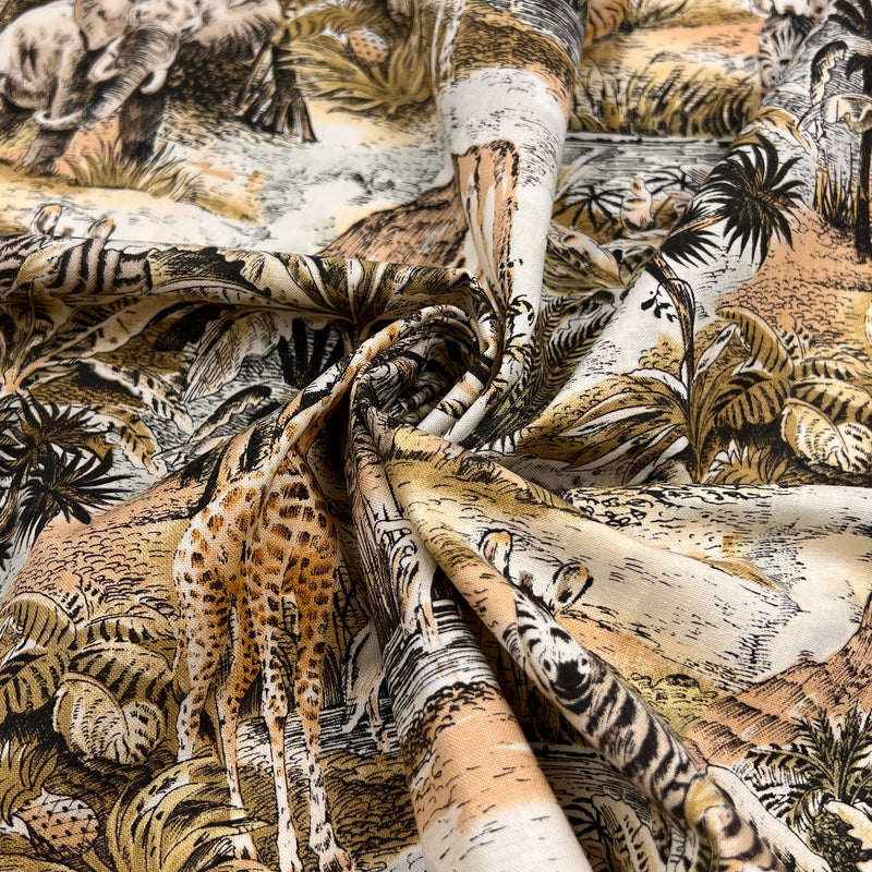 Jungle by Hi Fashion Fabrics Inc. | 100% Cotton Quilting Fabric
