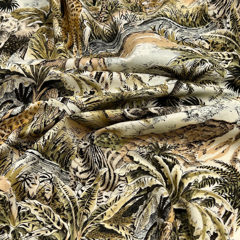 Jungle by Hi Fashion Fabrics Inc. | 100% Cotton Quilting Fabric