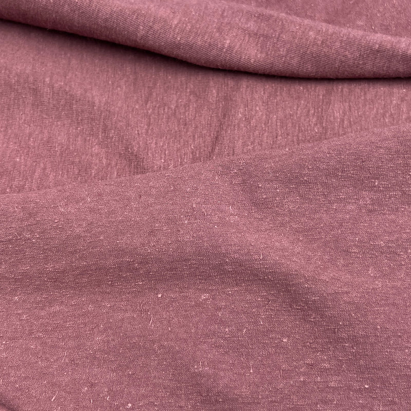 Rose Heather Nub Jersey - 220GSM, Cotton/Lycra, 60" Wide - SKU 8250