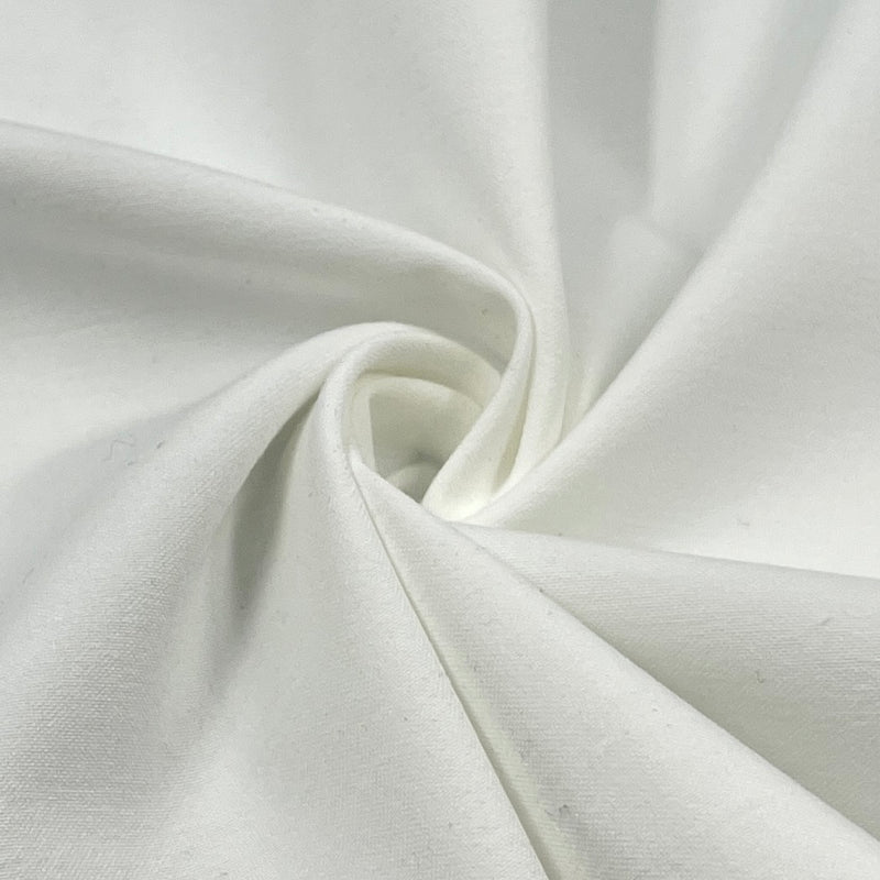 Stretch Oxford Suiting in White - Made in America | SKU 7850 #U57