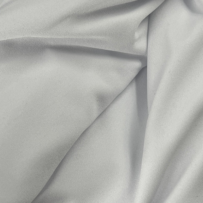 Lightweight Polyester Jersey - Solid White | 88" REMNANTS