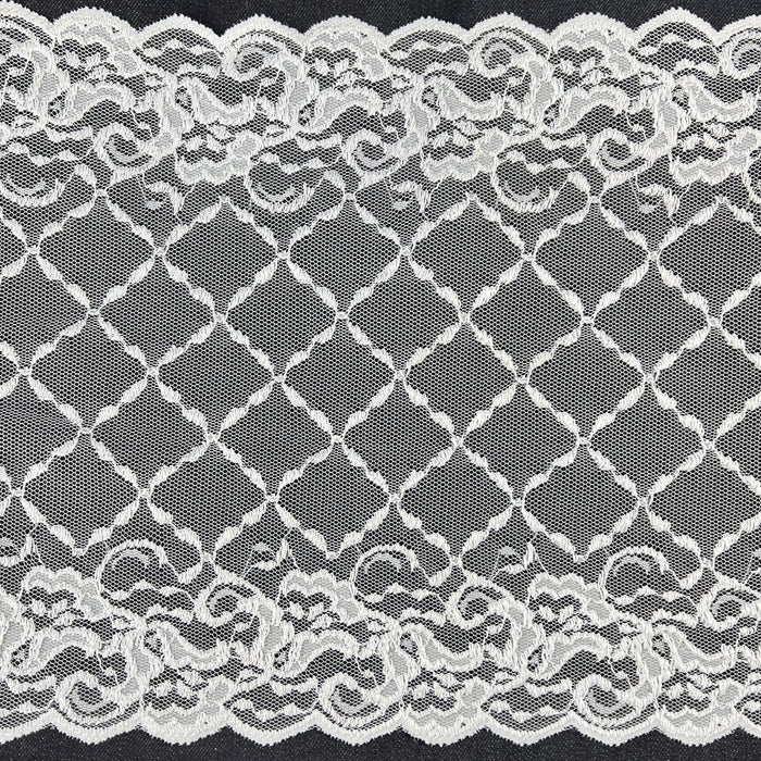 Scalloped Lattice Lace Trim - Optic