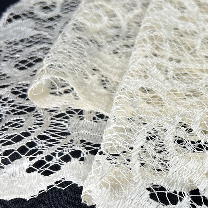 Vine Scroll Lace Trim - Ivory