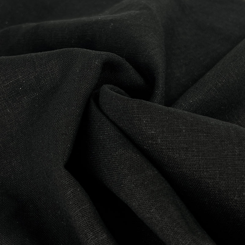 Tailored Linen Blend - Black | SKU 7856 #S817