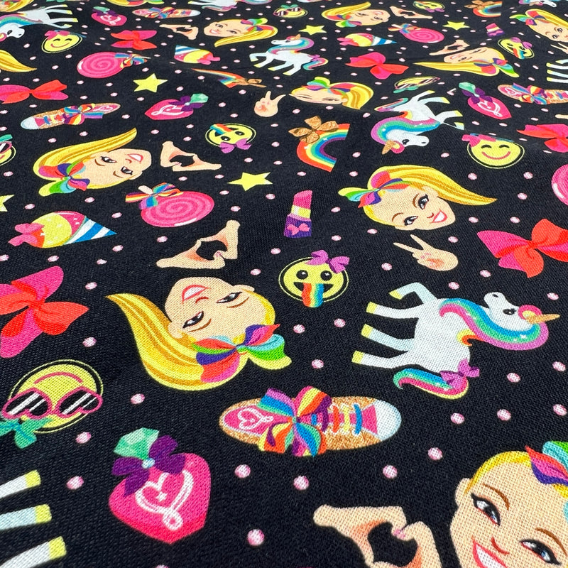 Disney Cotton Prints - JoJo Siwa/Kid in a Candy Store | 72" REMNANT