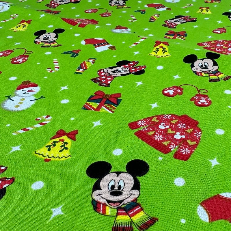 Disney Cotton Prints - Mickey Mouse Christmas | SKU 7900