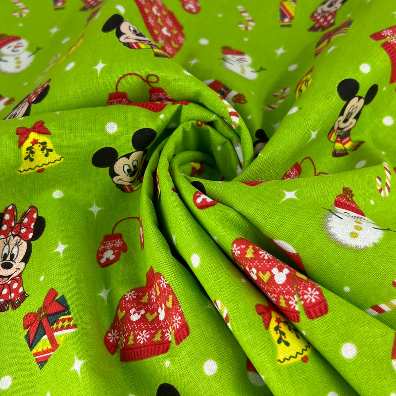 Disney Cotton Prints - Mickey Mouse Christmas | SKU 7900