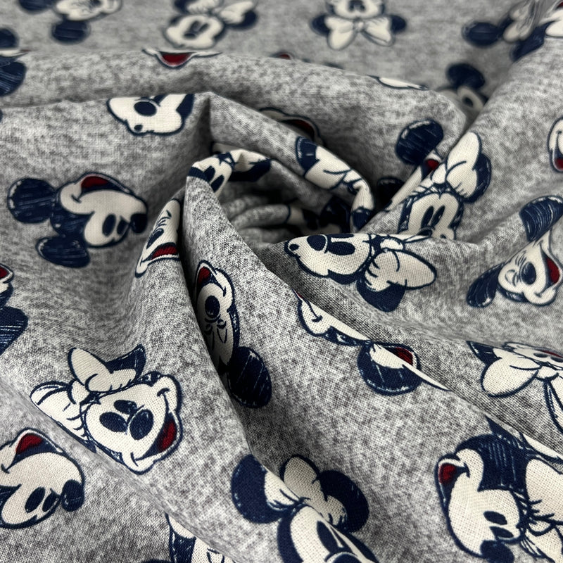 Disney Cotton Prints - Vintage Mickey & Minnie | 72" REMNANT