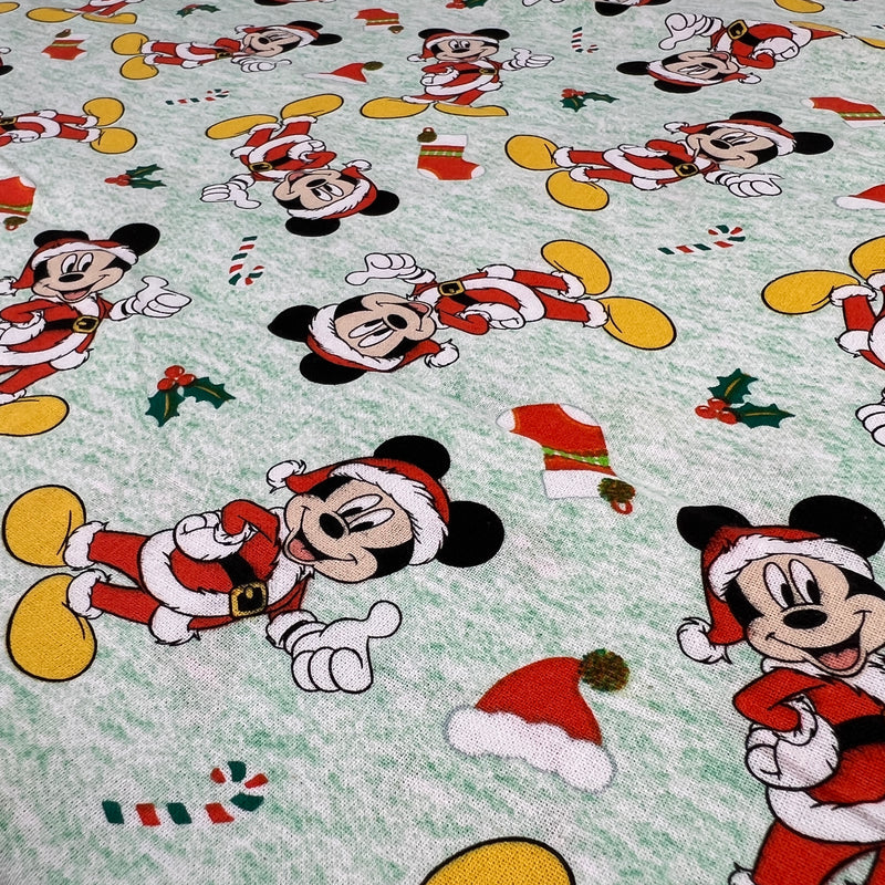 Disney Cotton Prints - Mickey Santa Mouse | 10-Yard Lot