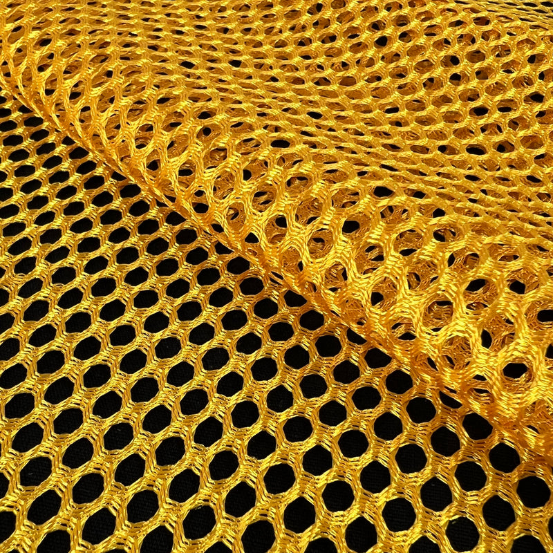 Polyester Athletic Knotless Netting - Gold | SKU 7936 #S115