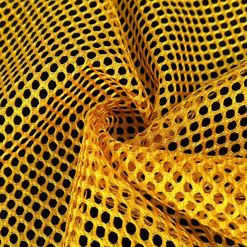 Polyester Athletic Knotless Netting - Gold | SKU 7936 #S115
