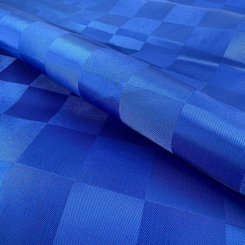 Twill Woven Dazzle Check - Royal | 7934 #S115