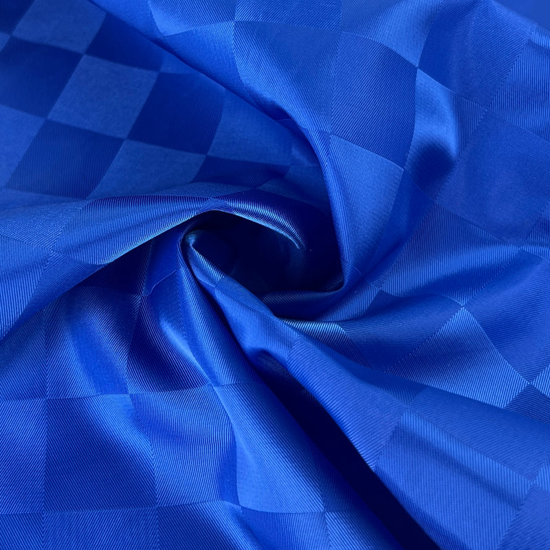 Twill Woven Dazzle Check - Royal | 7934 #S115