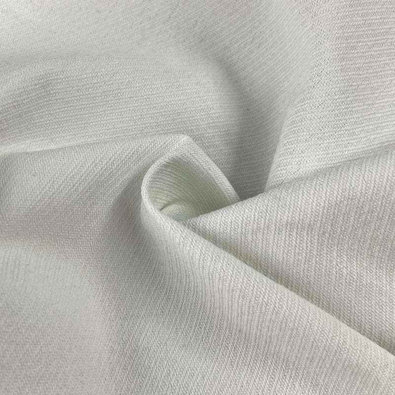 Cavalry Twill - Compounded 2x1x1 Broken Twill - White | 7844 #S78