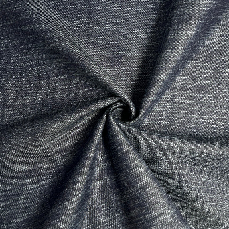 Indigo Slubbed Chambray - Lightweight Cotton - Made in Italy | SKU 8051 #R7ii
