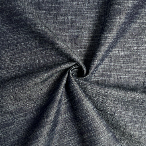 Indigo Slubbed Chambray - Lightweight Cotton - Made in Italy | SKU 8051 #R7ii