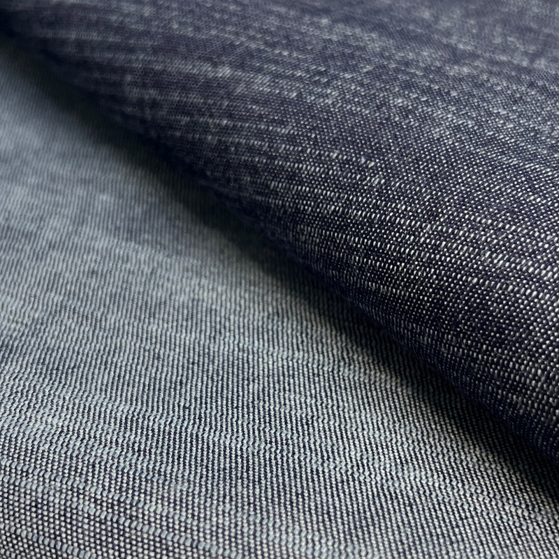 Indigo Slubbed Chambray - Lightweight Cotton - Made in Italy | SKU 8051 #R7ii