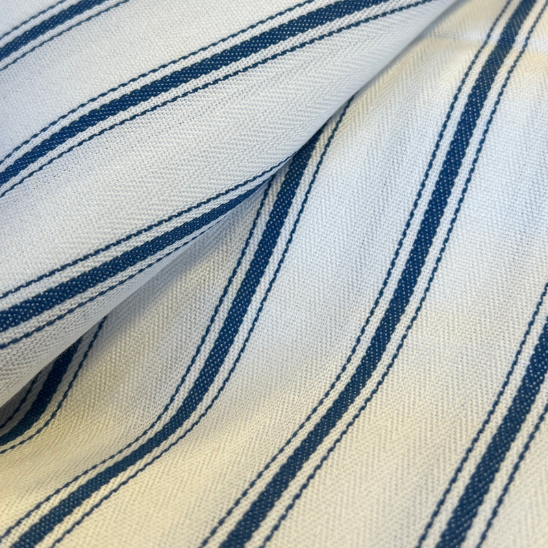 Ivory & Blue Nautical Stripe | Home Décor Cuts