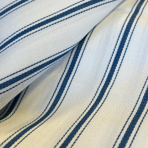 Ivory & Blue Nautical Stripe | Home Décor Cuts