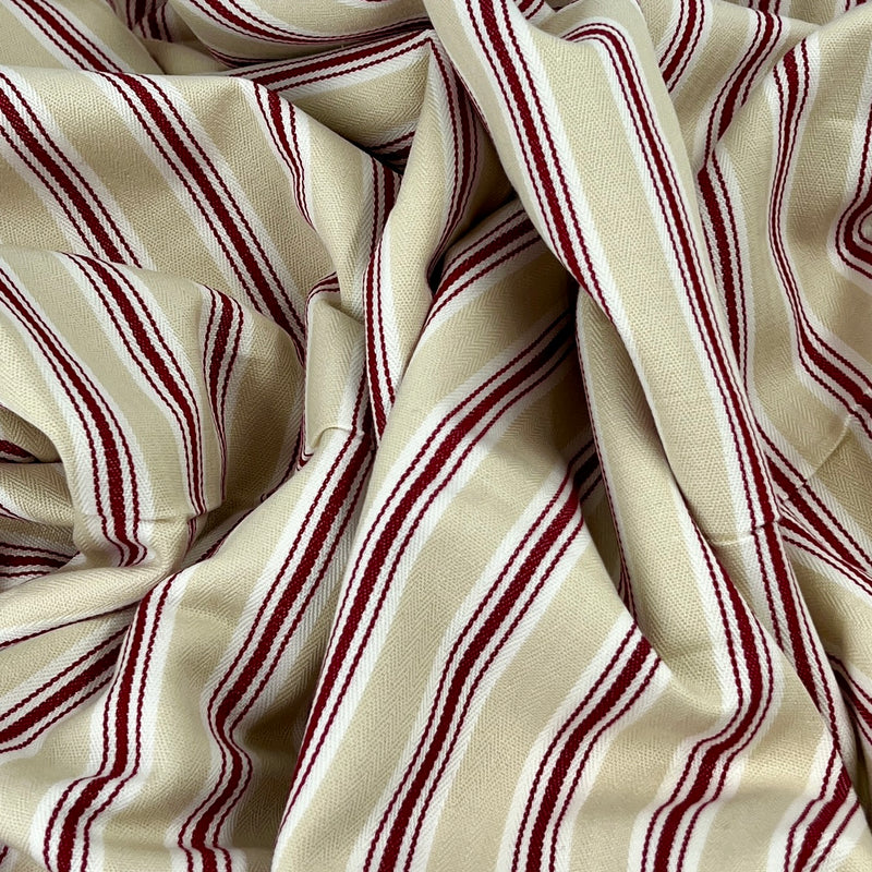 Ivory & Red Nautical Stripe | Home Décor Cuts