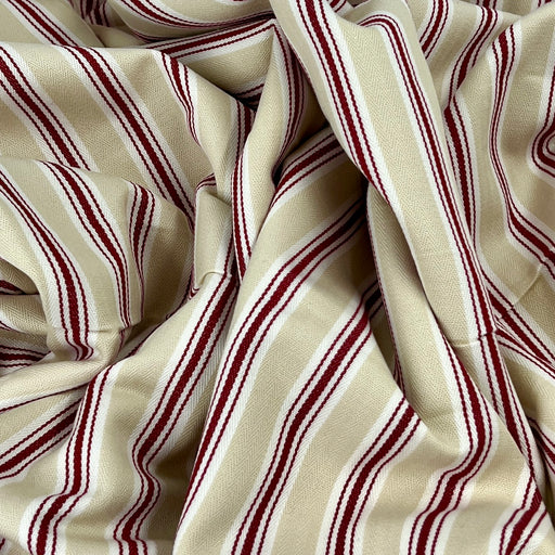 Ivory & Red Nautical Stripe | Home Décor Cuts
