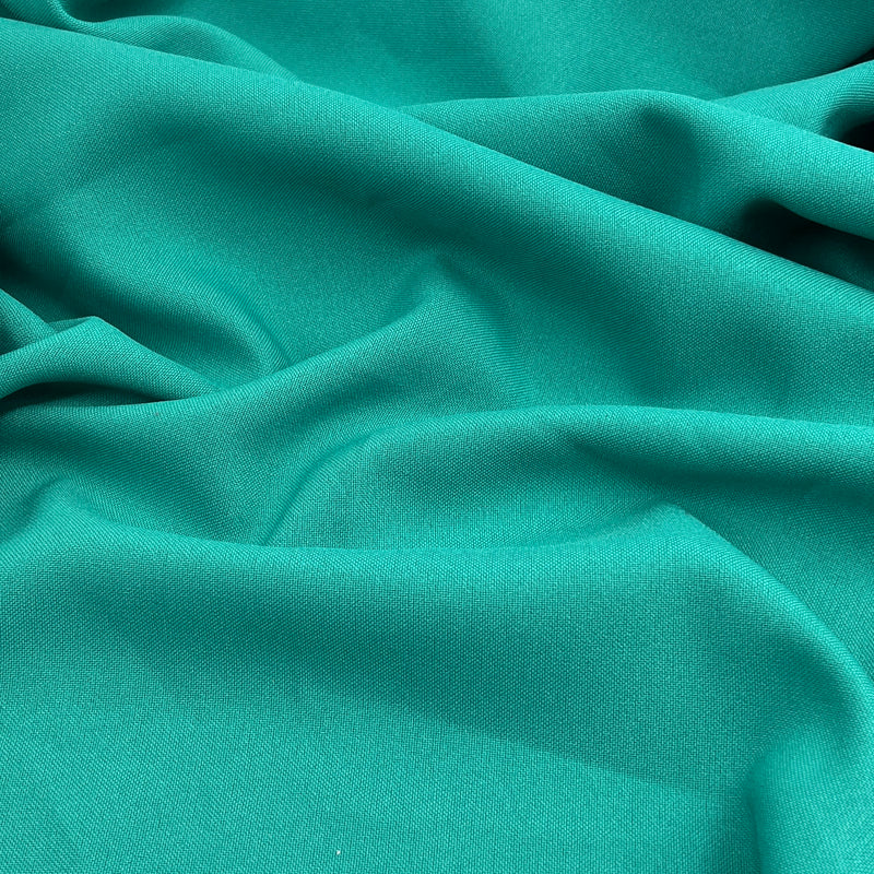 Jade Poplin Suiting - "Checkmate" by Burlington Stretch Polyester