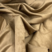 Khaki Polyester Microsuede - 7 Ounce, 60" Wide - SKU 8146 #S823