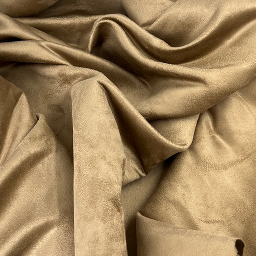 Khaki Polyester Microsuede - 7 Ounce, 60" Wide - SKU 8146 #S823