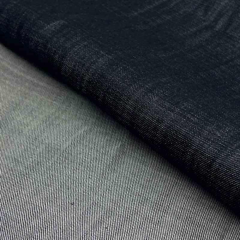 Lightweight Cotton/Polyester Denim - 8 Ounce Black | SKU 7994 #S811