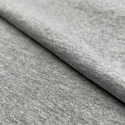 Lightweight Cotton/Polyester French Terry Knit - Heather Grey
