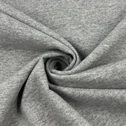 Lightweight Cotton/Polyester French Terry Knit - Heather Grey