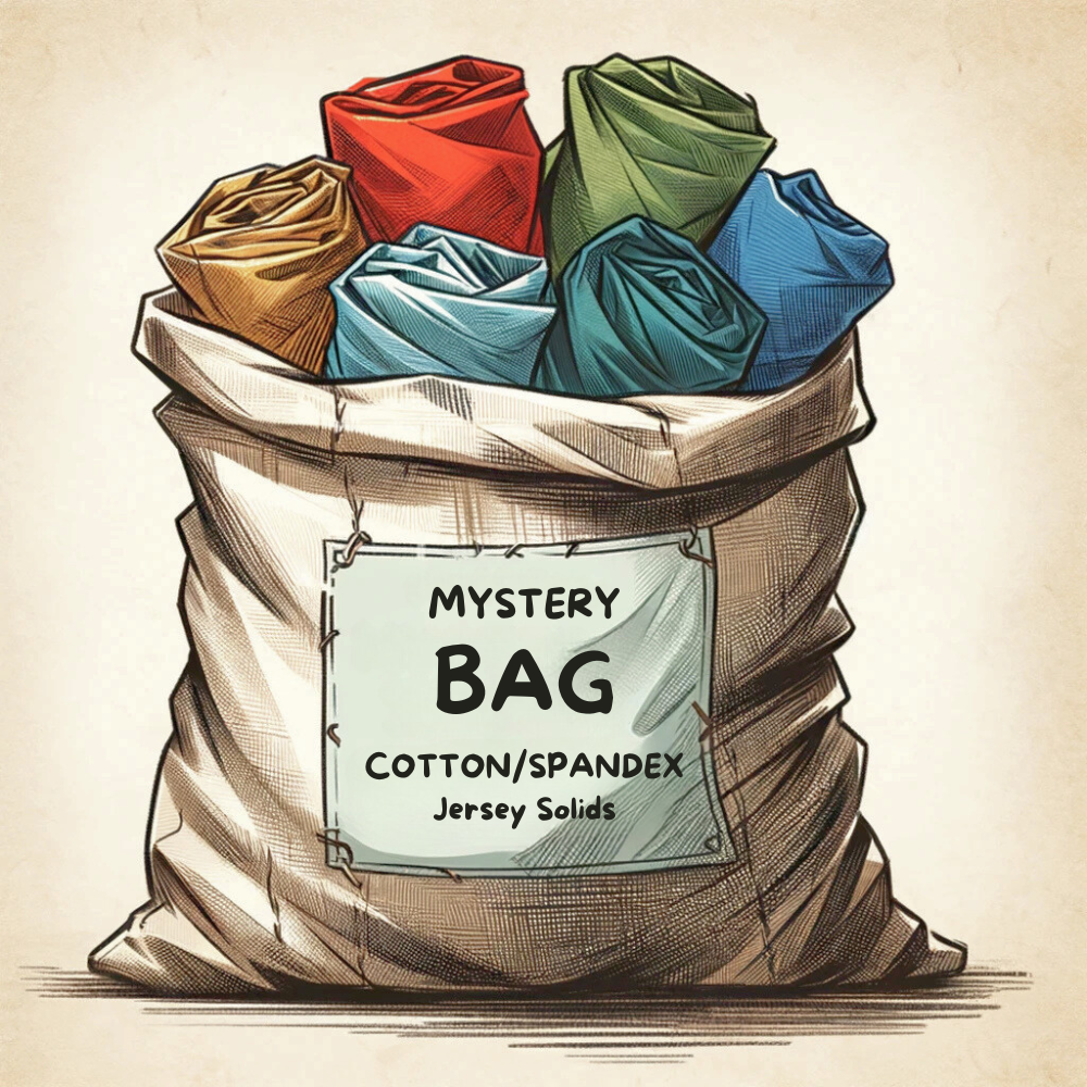 Mystery Bag: Cotton/Spandex Jersey Solids Remnants